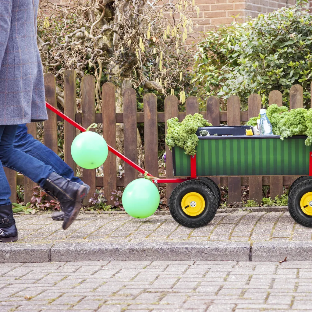 2 Ruote ad Aria per Carrello Relaxdays 10031407_359 - Rosso Acciaio