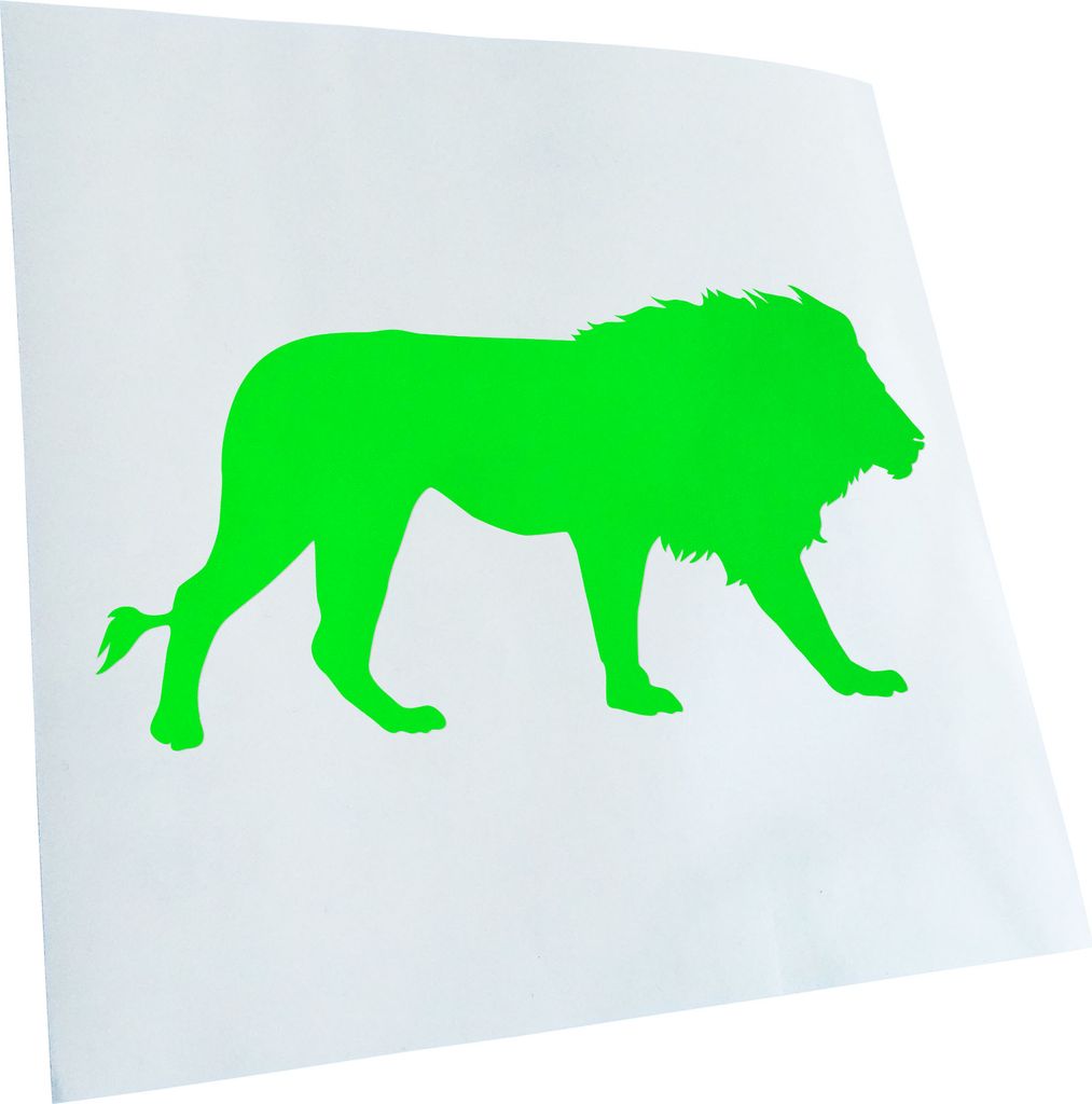 hauptsachebeklebt Kiwistar - Autoaufkleber - Löwe Raubkatze Silhouette Heckscheibe - Aufkleber für Auto Kfz Fahrrad, LKW, Truck Mofa
