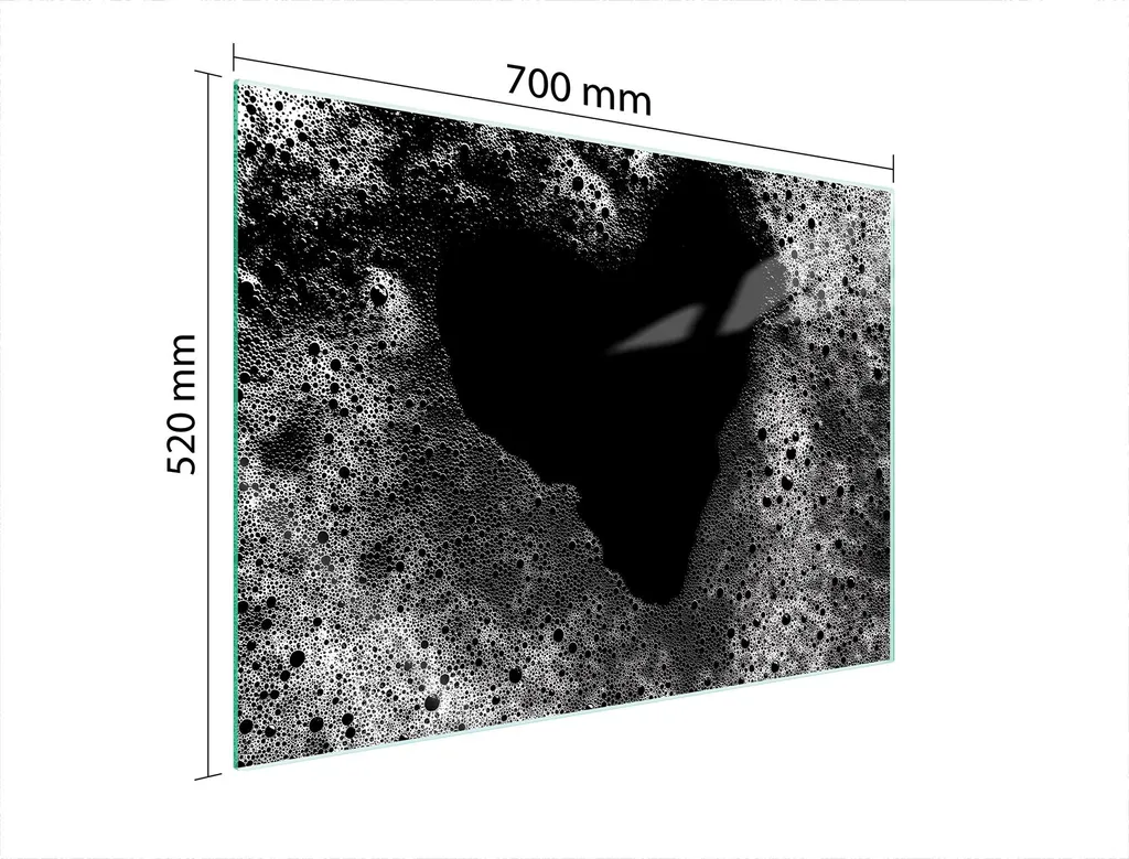 Piastra Protettiva In Vetro Per Cuore 70X52 Cuore