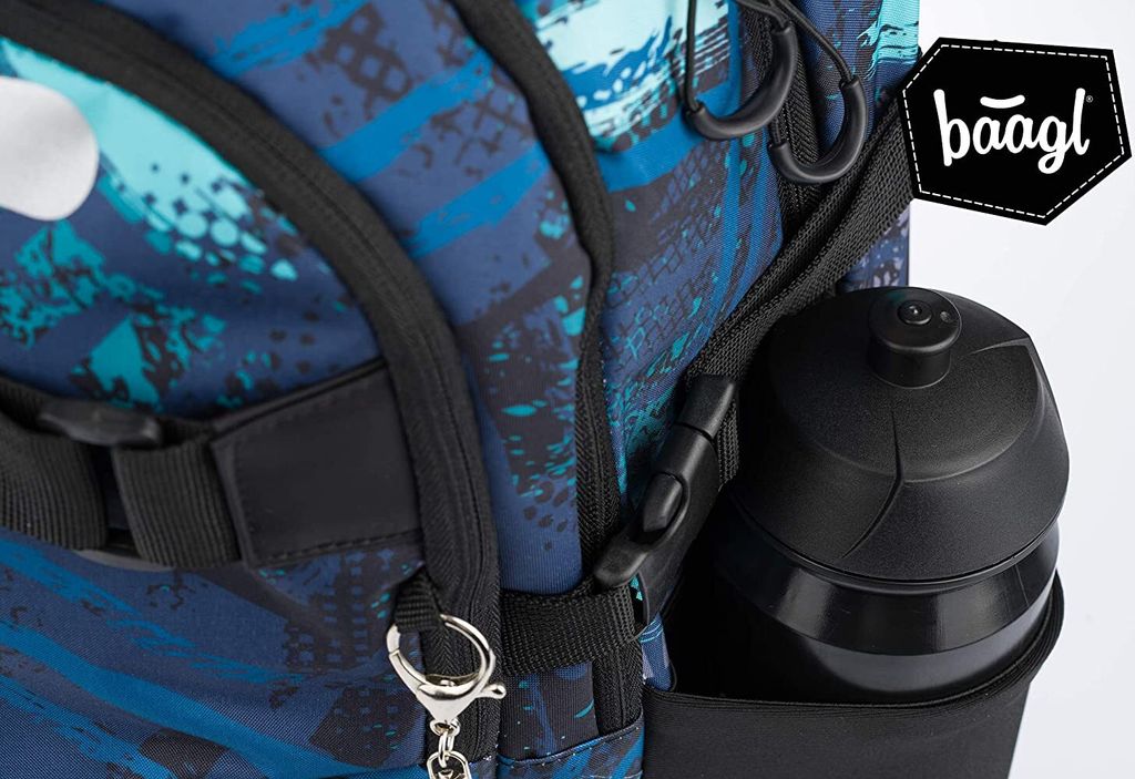 Baagl Schulrucksack für Jungen Teenager - Skateboard Produktbild 6