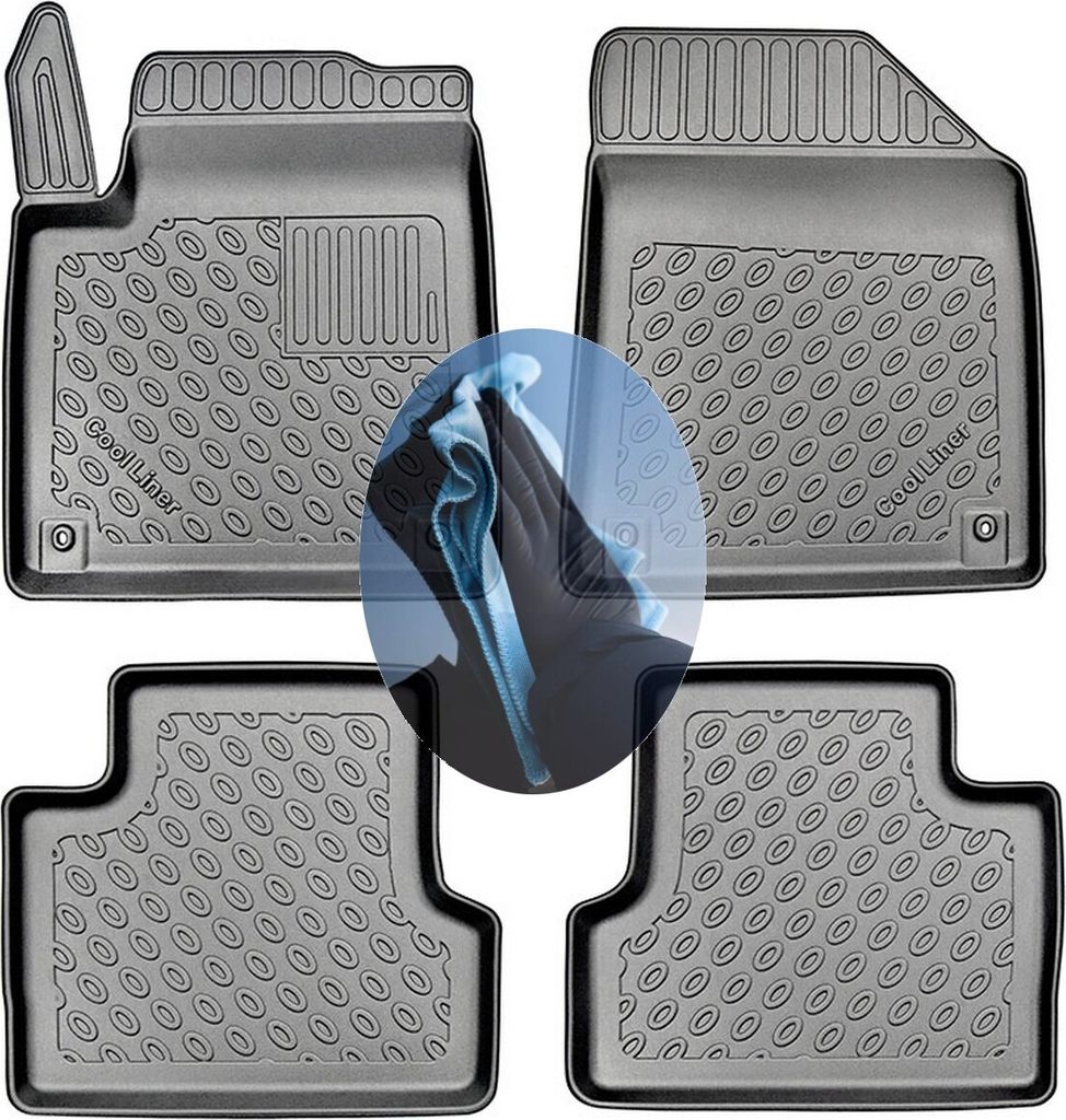 Z510368 TPE-Gummifußmatten kompatibel mit Jeep Cherokee Longitude 5 KL Steilheck Geländewagen SUV 5-türer 2013-2021