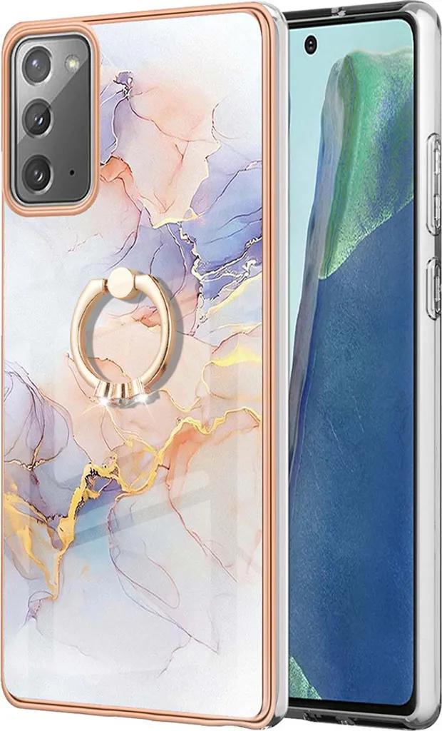Cover Note 20 Grigia con Anello Design: Stile e Grip per il tuo Samsung
