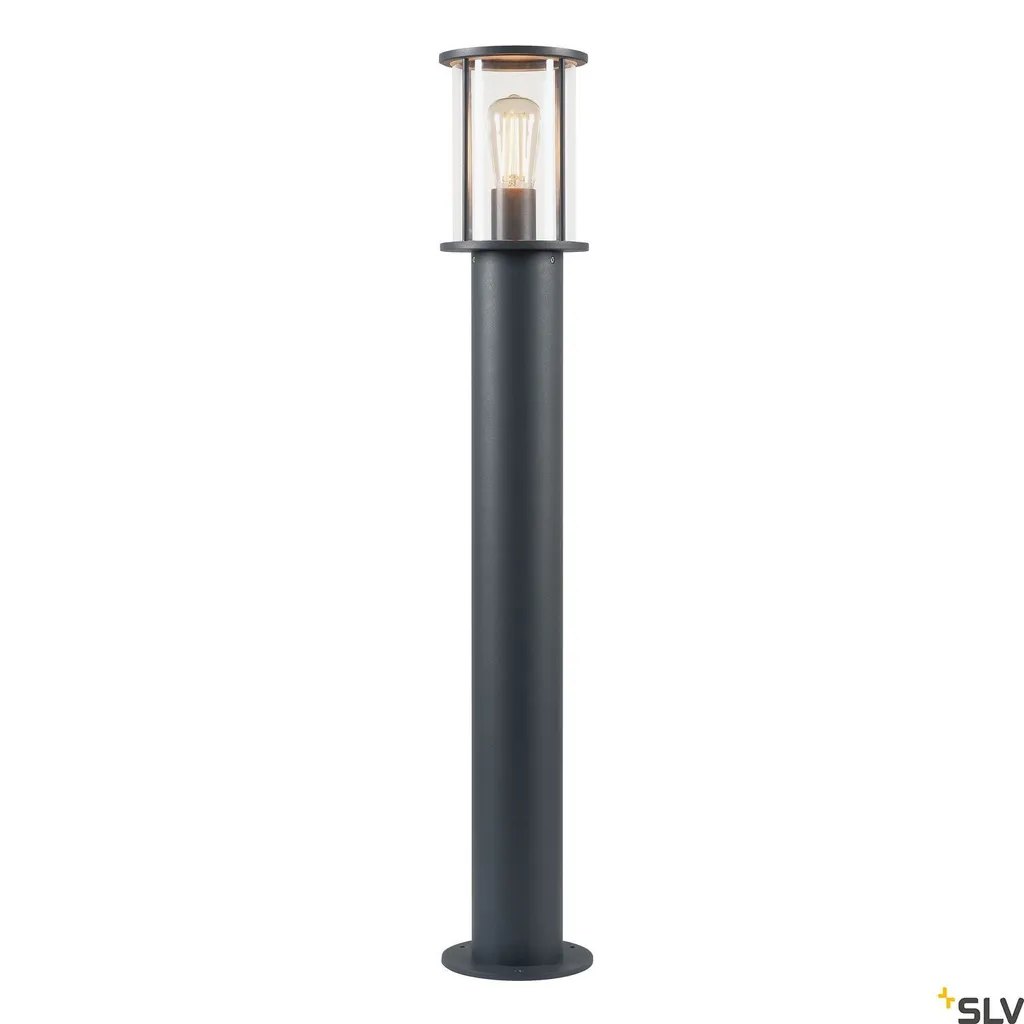 Borne lumineuse extérieure PHOTONIA ronde anthracite pour jardin A60