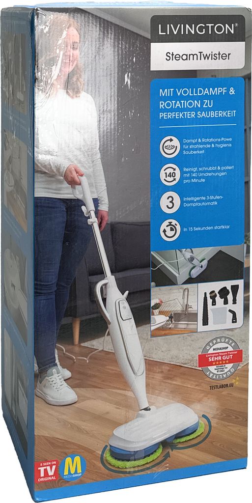 MEDIASHOP Dampfreiniger Livington SteamTwister Produktbild 