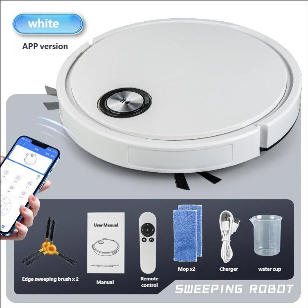 AIORBER Intelligenter Saugroboter mit App-Steuerung, 1500Pa-1999Pa, Wischfunktion, Planungsroute, USB, OEM, für Zuhause, flach, Staubsauger, 120-1...