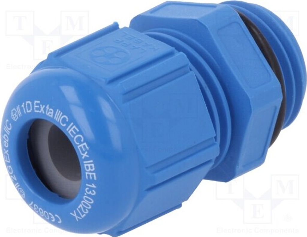 1x Kabelverschraubung IP68 1,5 Mat: M16 blau 54115415 n