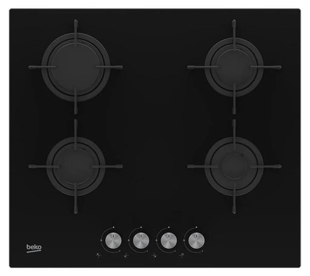 Plaque de cuisson gaz 4 brûleurs Beko HILG 64220 S cuisine famille