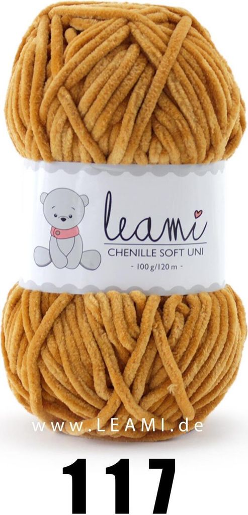 LEAMI Chenille Soft UNI 117 zimt, Produktbild 