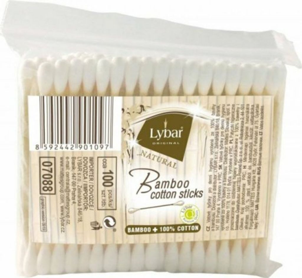 Lybar, Patyczki bambusowe w woreczku, 100 sztuk Obrázok produktu 