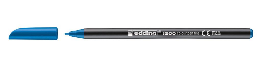 Edding 1200, Blau, Schwarz, Blau, Kunststoff