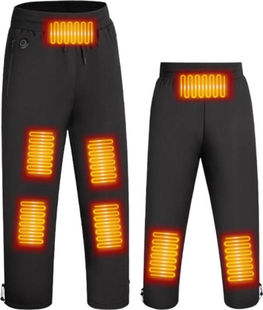 INF Beheizte Thermohose: USB-betrieben, winddicht und temperaturregulierbar XL