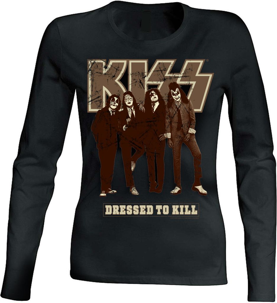 Kiss - Dressed to Kill women longsleeve t-shirt