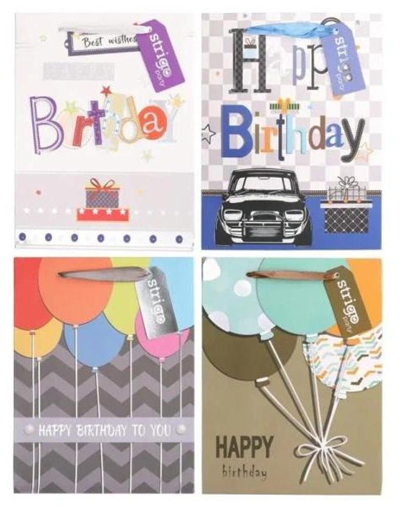 Geschenktüte A5 Party Mix Designs 18 x 23 x 10 cm