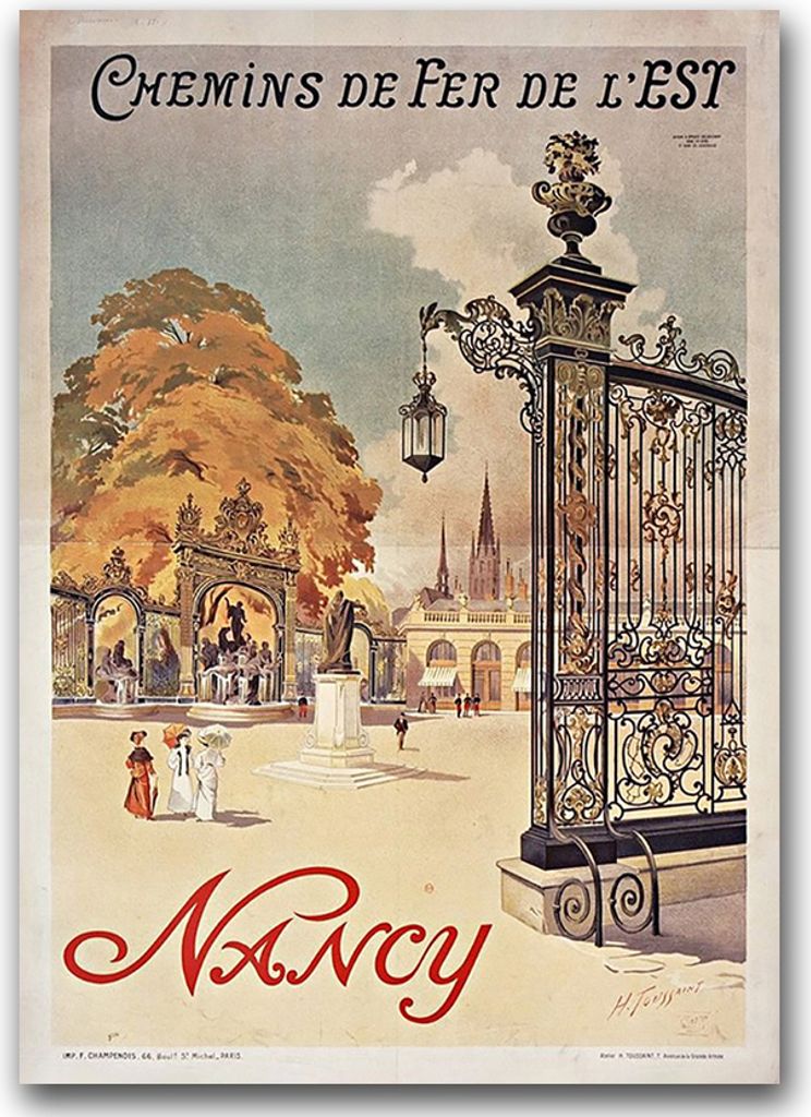 Poster - Canvas - Leinwand - 59,4 cm x 84,1 cm - Fotoposter - Leinwandkunst - Nancy Frankreich