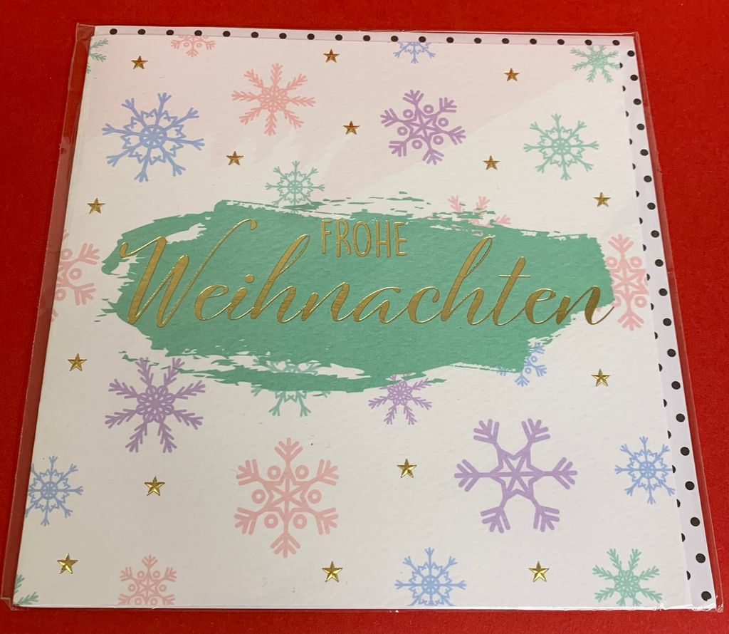 A Serie Pastell Collection Glückwunschkarte Weihnachten im Format 15