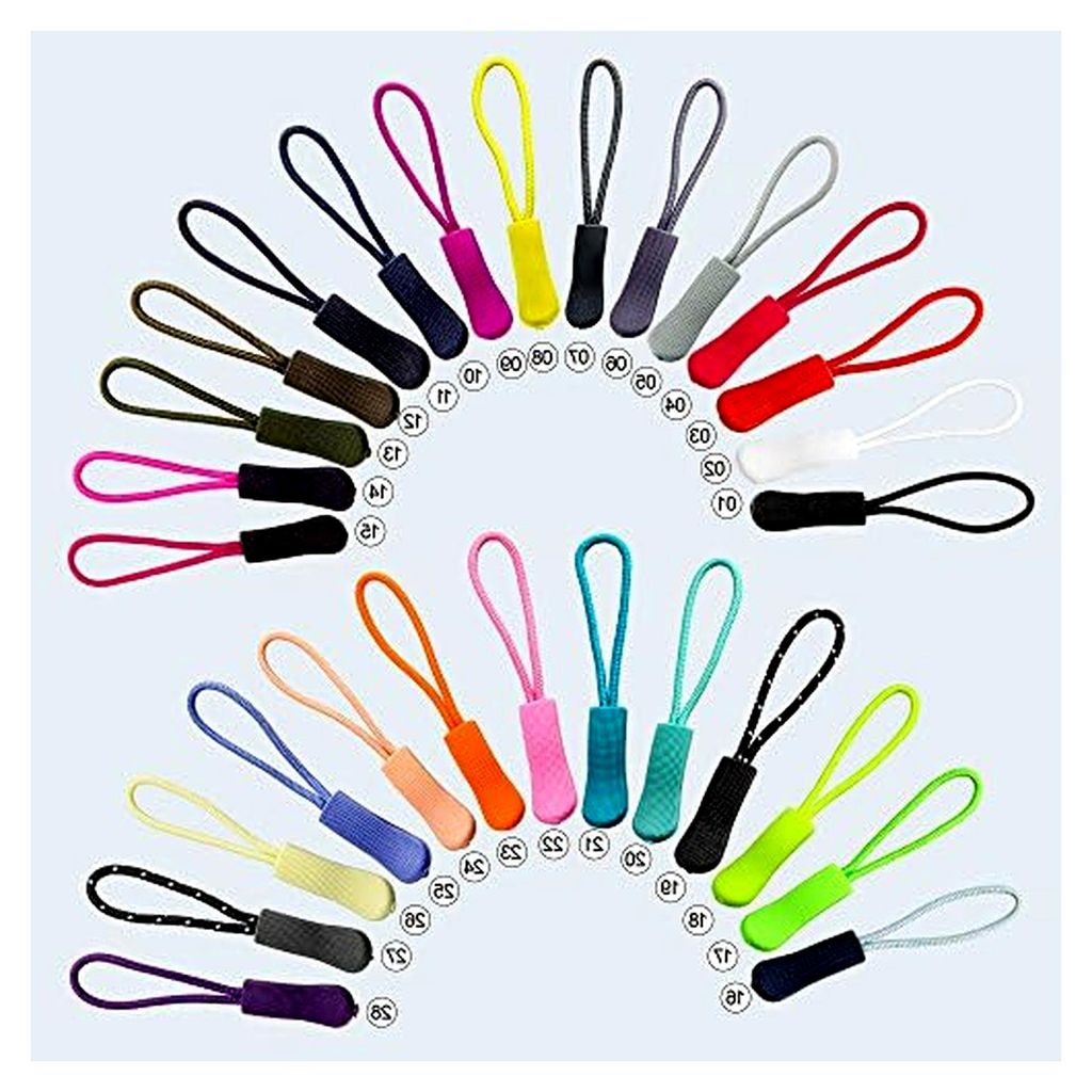 Ersatz-Reißverschlussschieber für Rucksäcke, Jacken, Gepäck, Geldbörsen, Handtaschen, Schwarz / Weiß, 10 Stück