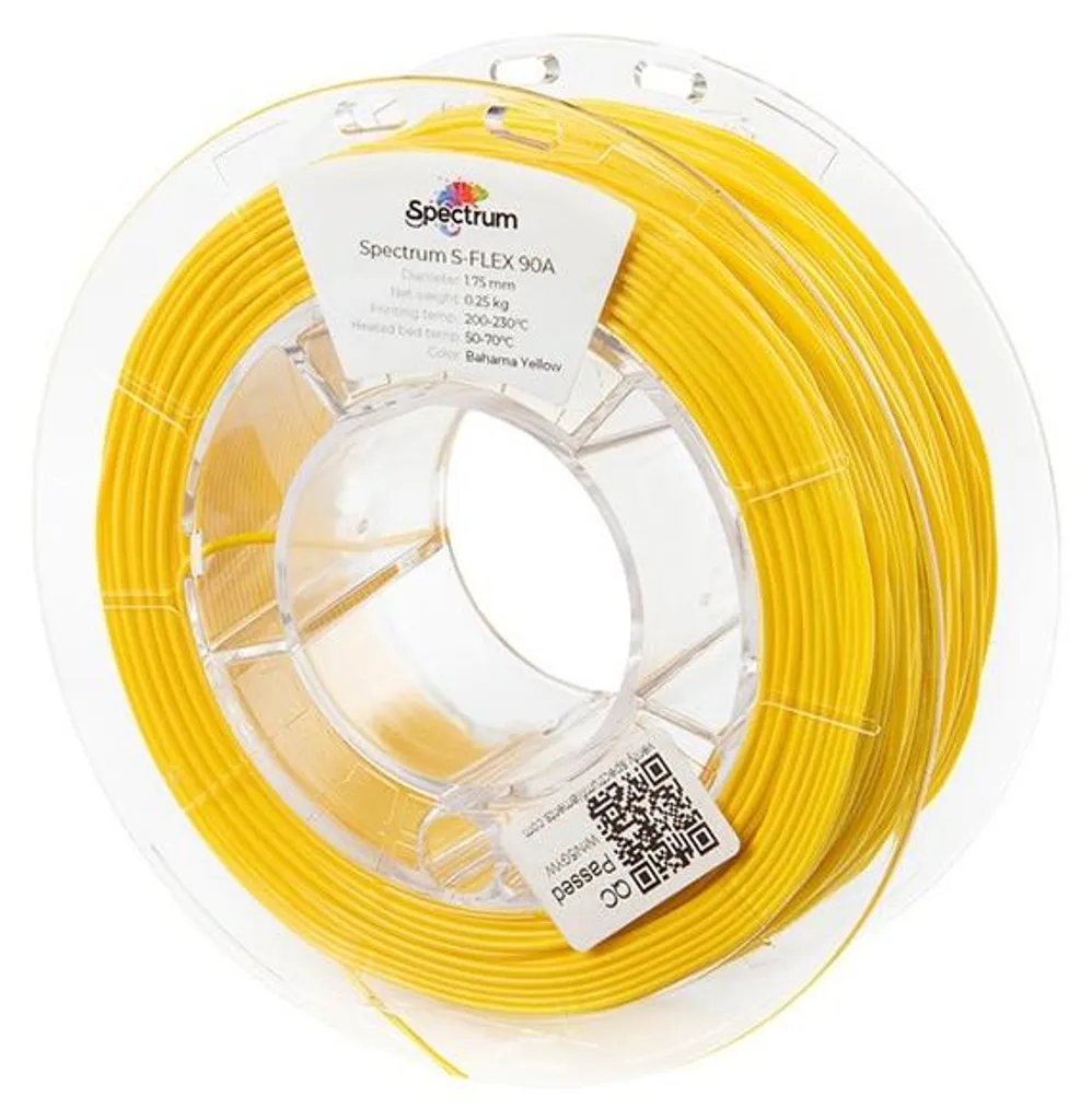 Imprimer des pièces souples avec le Filament Spectrum S-Flex 90A Jaune