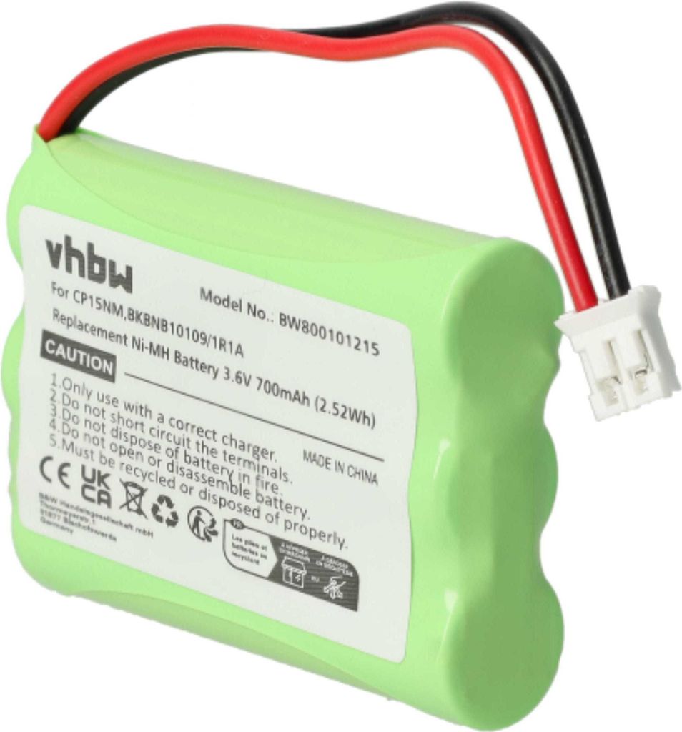 vhbw Akku kompatibel mit Graco iMonitor, A3940, iMonitor vibe, 2791DIGI1, 2796VIB1, 2795DIGI1 Babyphone Babytalker (700 mAh, 3,6 V, NiMH)