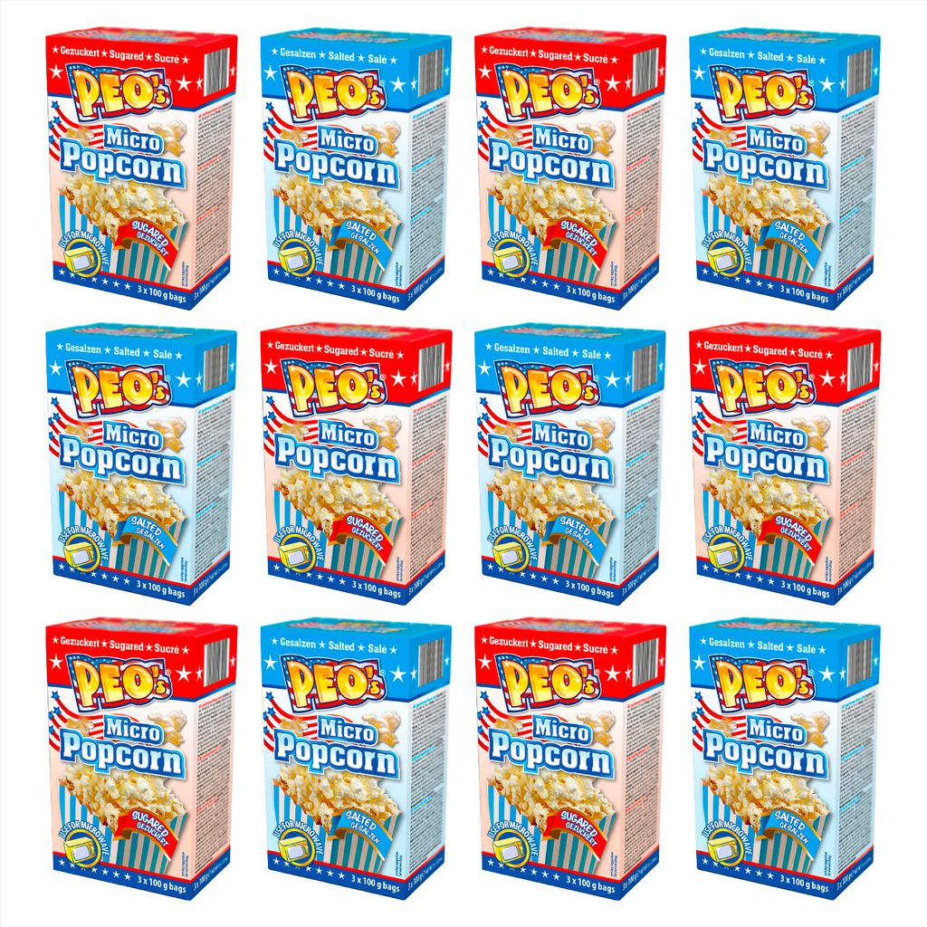 Peo's Mikrowelle Popcorn - 72er Vorteilspack ( 24 Produktbild 