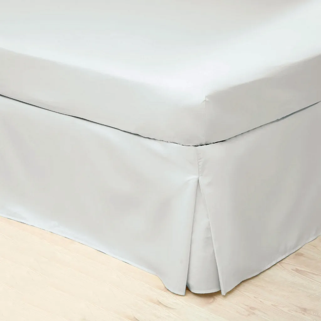 Cachez votre Sommier de Lit Double Étroit - Volant Blanc Belledorm BM179