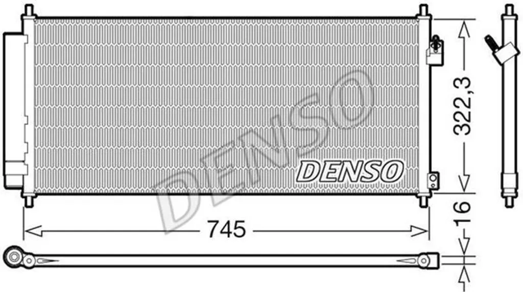 Condenseur de climatisation DENSO DCN40026 pour système AC d'origine