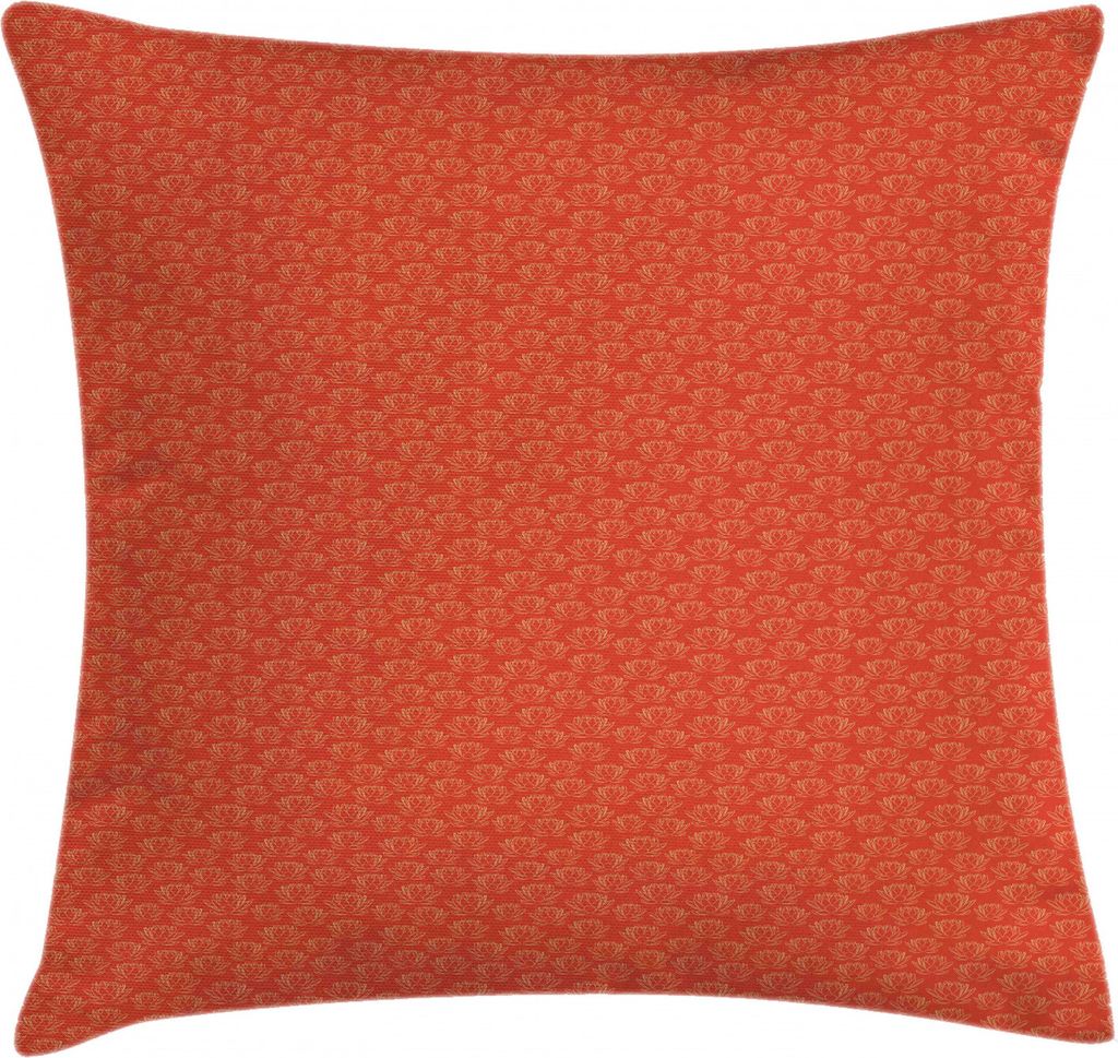 ABAKUHAUS japanisch Kissenbezug, Warm Lotus Flowers Osten, Wasser und Schmutz resistent Stoff Digital Druck Für den Innen oder Außen Bereich, 45 ...