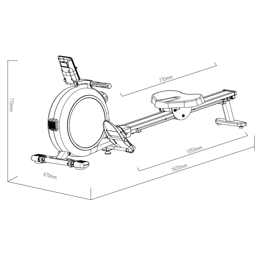 Rameur de Salon CF Rower 322 pour Perte de Poids et Remise en Forme Rapide - 5