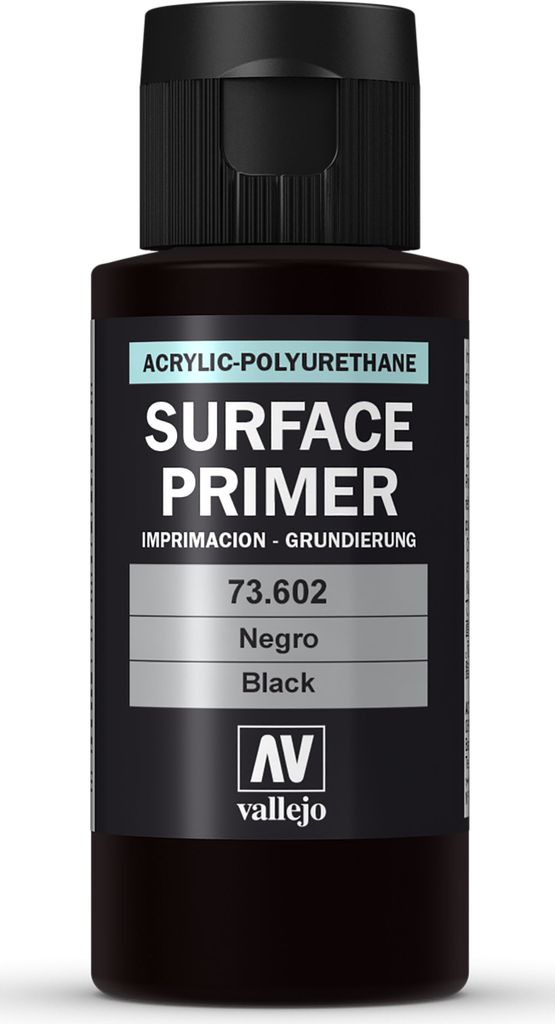 Vallejo Primer - Black - 60ml butelka dozująca podkład Zdjęcie produktu 