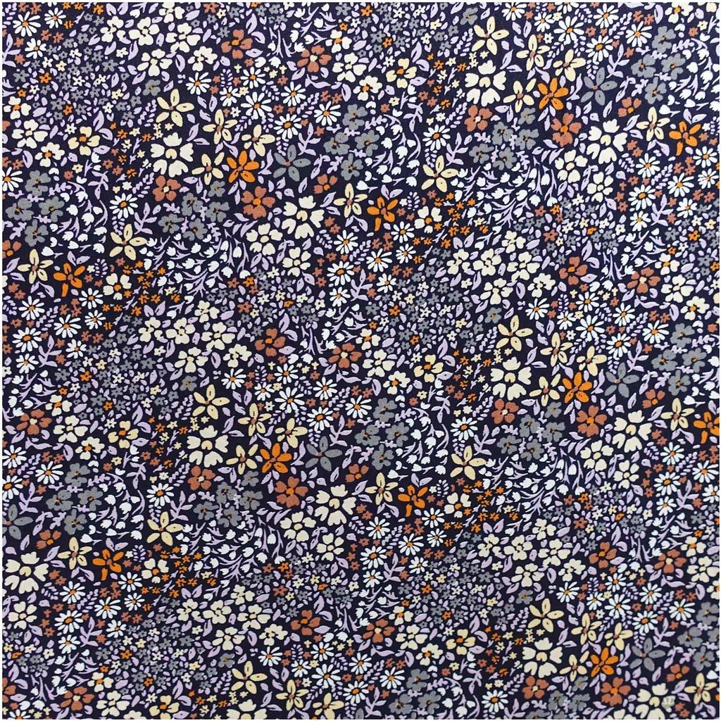 Viskose Stoff Blumenmotive ab 1m x 145 cm Popeline Fahnentuch Meterware