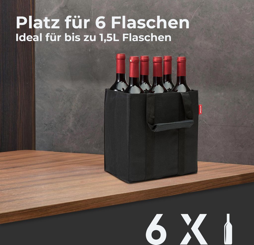 Bottle-Bag 6er, Flaschentasche für 6 x 1,5L Flaschen Produktbild 5