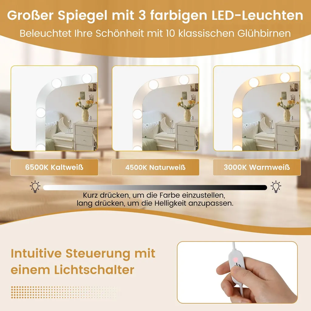 Table de Maquillage Complète pour Organisation Cosmétique et Coiffure