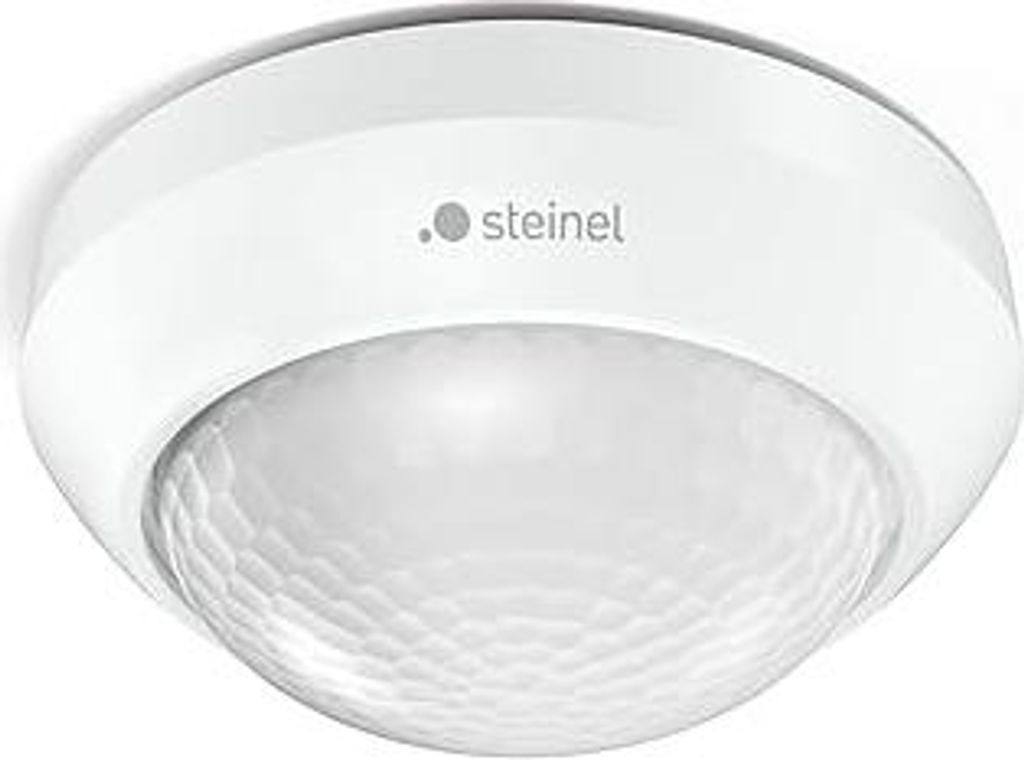 Steinel Bewegungsmelder IS 360-3 weiß, 2000 W Schaltlast, 360° PIR Sensor, 12 m Reichweite, LED geeignet, Deckenmontage