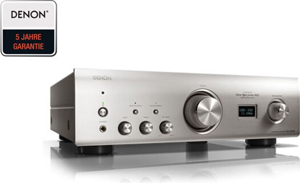 Denon PMA-1600NE Vollverstärker mit USB-D/A-Wandler, silber