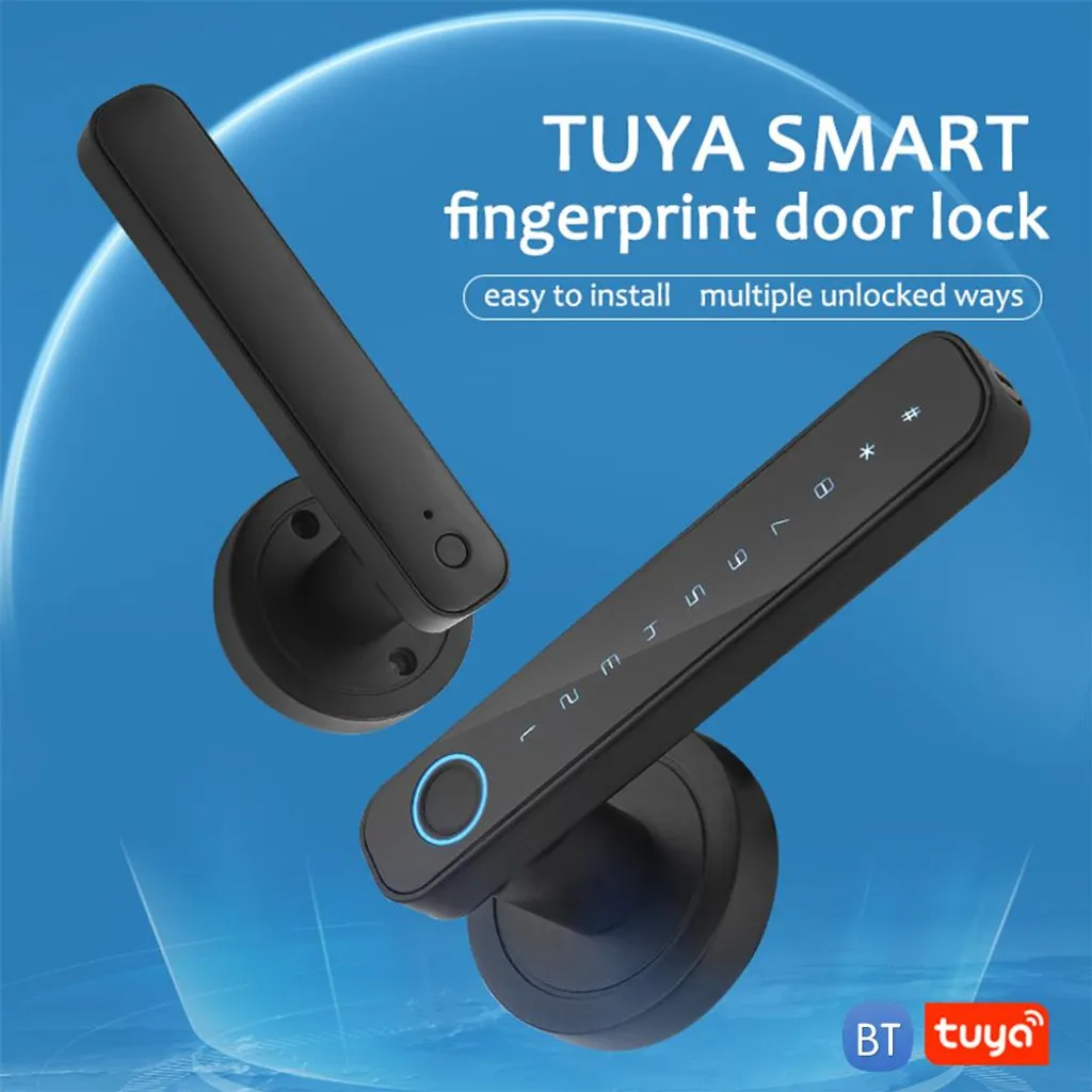 Serrure Biométrique Tuya Smart avec Déverrouillage par Code et App - 3