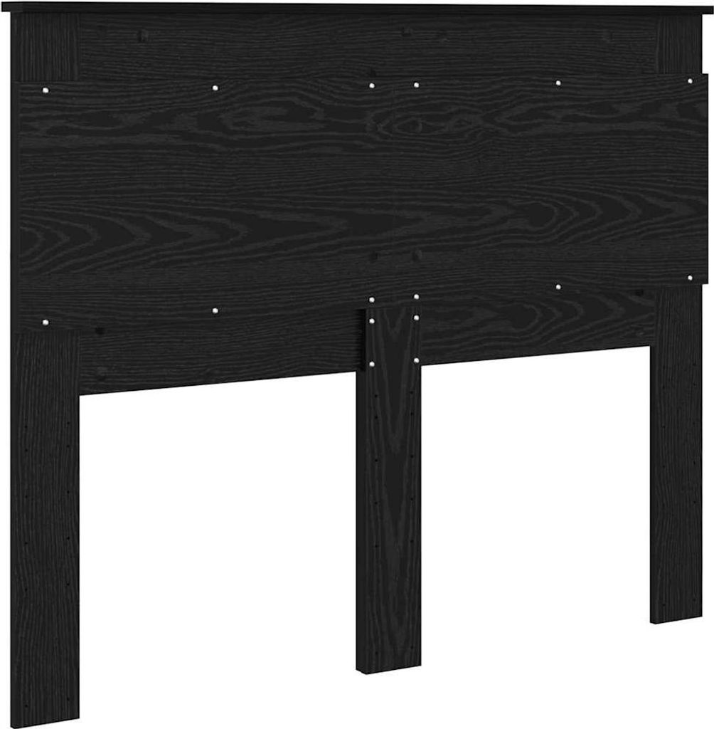 Kopfteil mit Kopfteil Schwarz Eichen-Optik 135 cm Holzwerkstoff