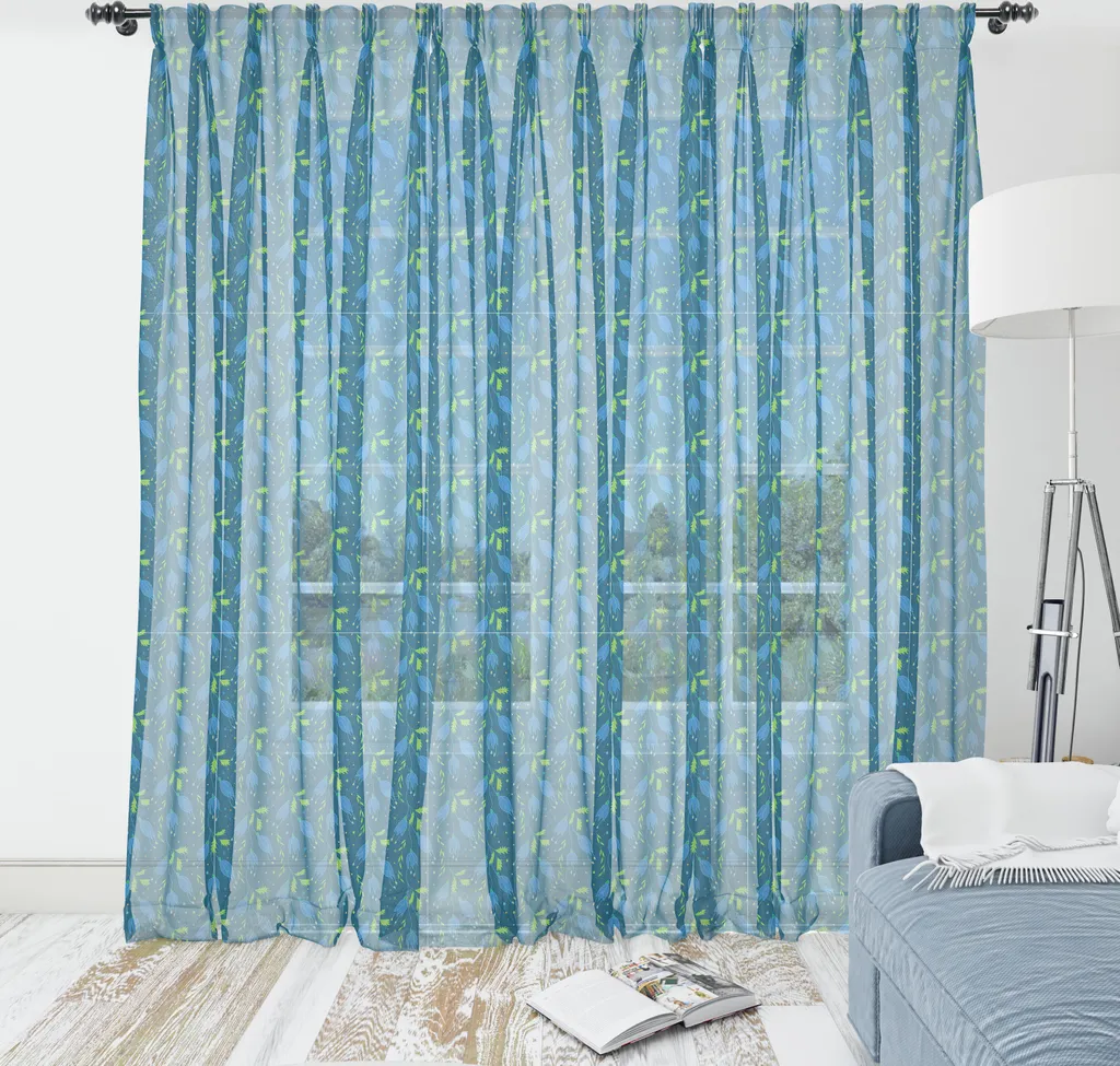 Grande tapisserie florale bleu sarcelle au fini satiné pour la chambre