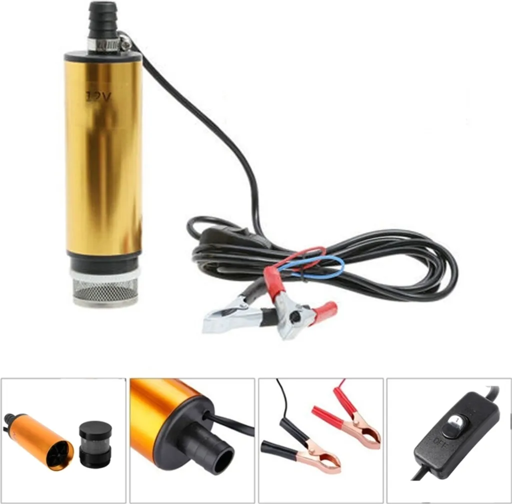 12V Auto Electric DC Fuel Pumper Pompa sommergibile, versione con filtro esterno da 51 mm