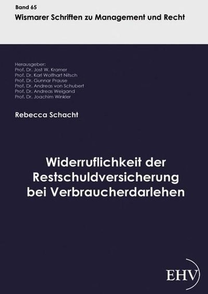 Widerruflichkeit der Restschuldversicherung bei Verbraucherdarlehen