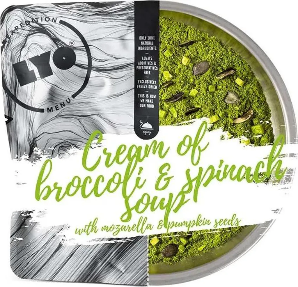 Soupe Brocoli Épinards Lyo Food 100% Naturelle aux Graines de Courge