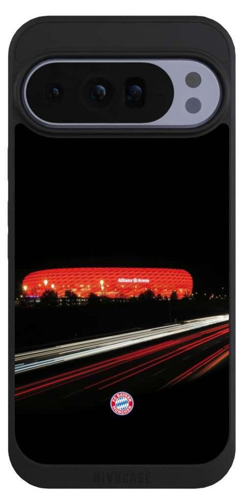 NIVOCASE Handyhülle für Google Pixel 10 Pro XL Hülle NIVOpure Case Schwarz FC Bayern München FCB Stadion