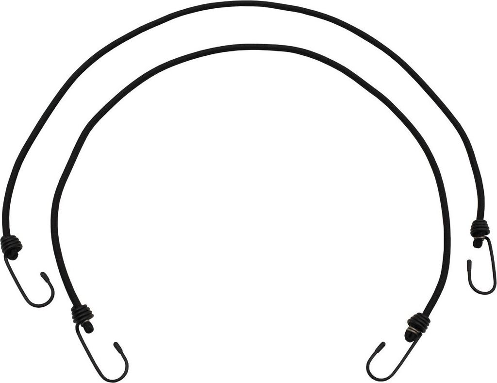 MFH Expander, 75 cm, mit Haken, 6 mm, schwarz, 2 Packungen Produktbild 