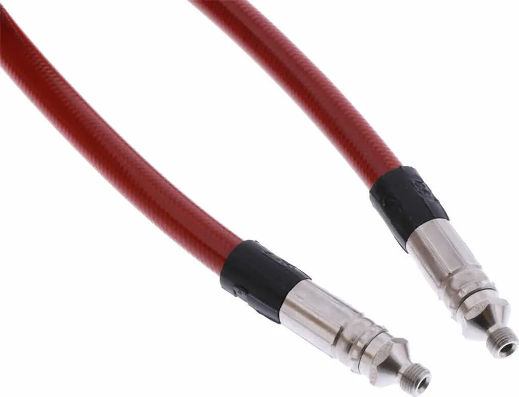 Tubo Treccia Aeronautica STAHLFLEX 460mm Rosso | Ricambio Alta Qualità