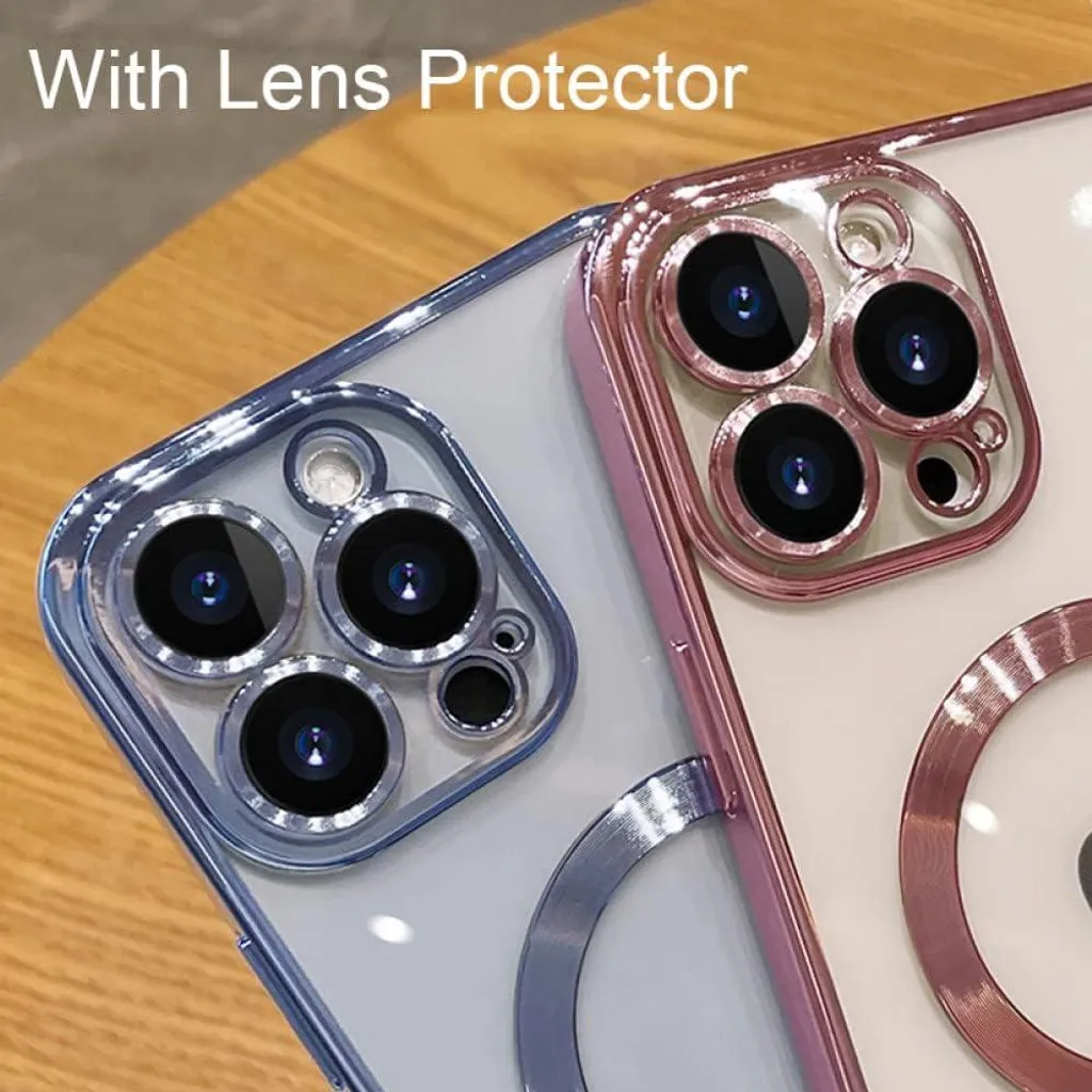 Coque Antichoc iPhone 14 Pro Transparente Dorée - Protection Renforcée