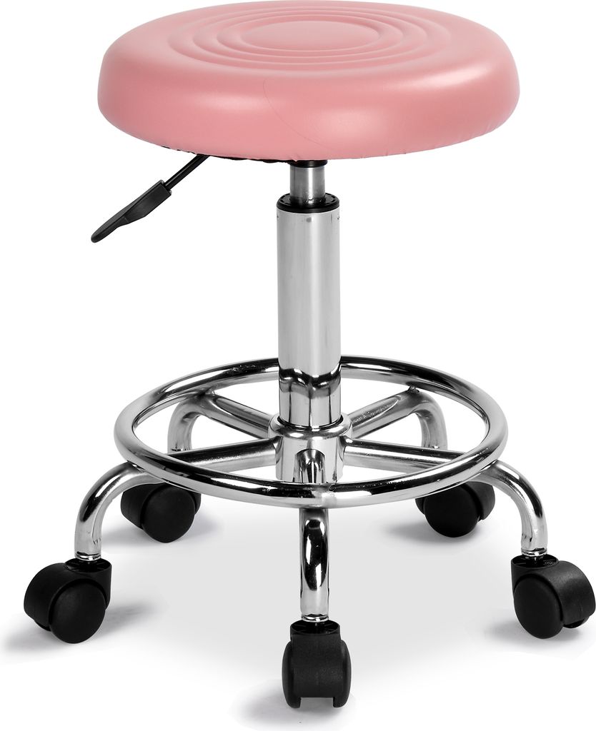 FCH Drehhocker Rollhocker höhenverstellbar Arbeitshocker Produktbild 