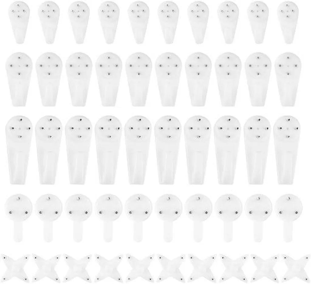 Crochets multifonctionnels blancs sans perçage lot 100 pièces adhésifs