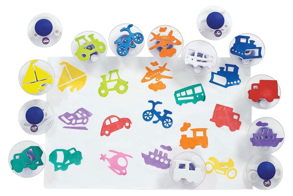 Colorations – Easy Grip Verkehrsstempel, 14 Stück