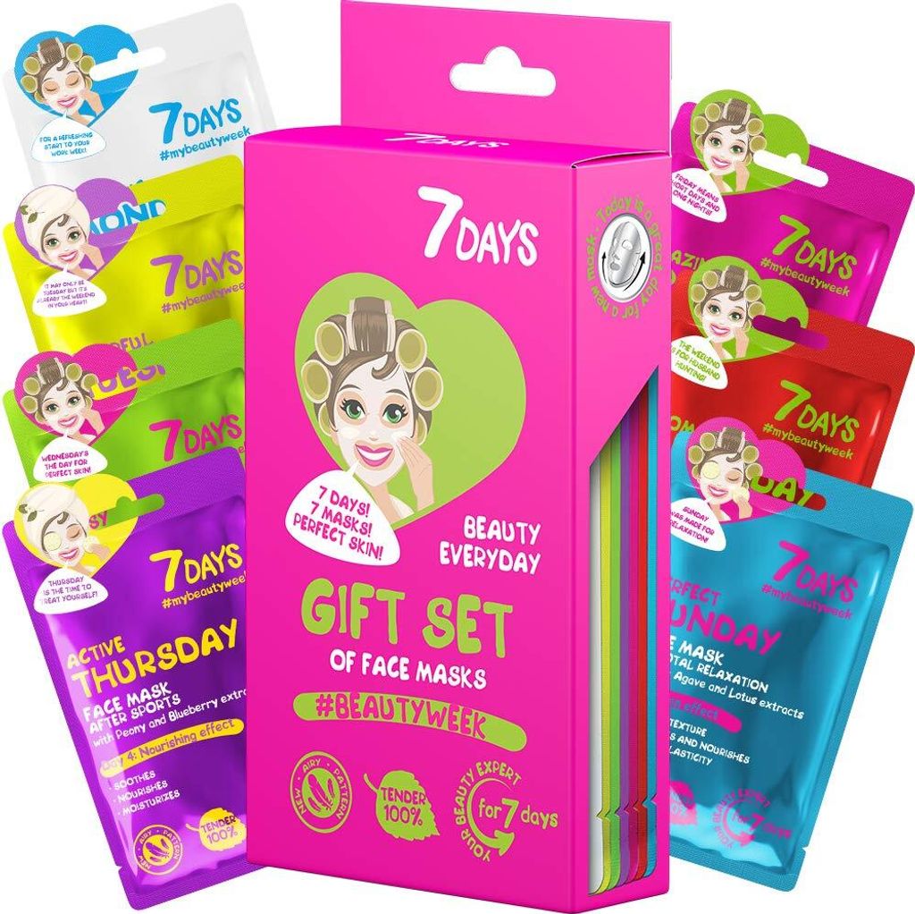 7DAYS GESICHTSMASKEN FÜR DIE GANZE WOCHE PACKUNG 7 Stk