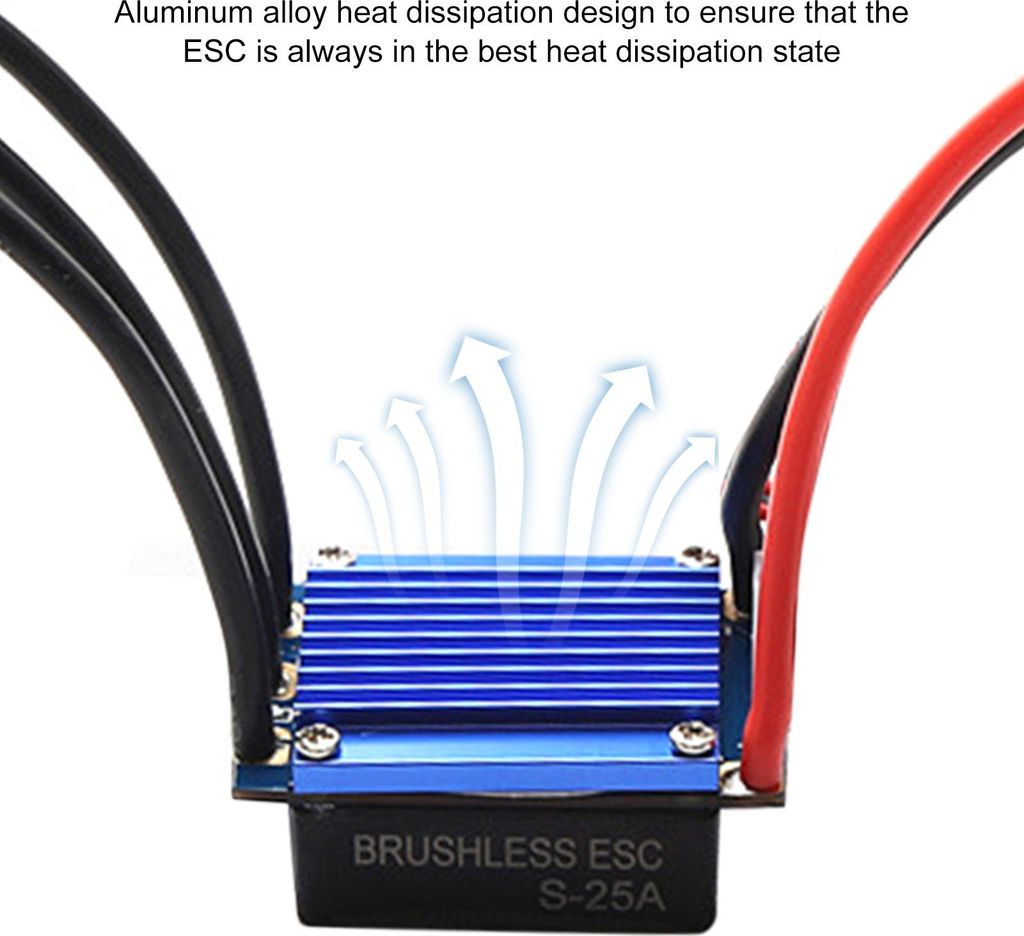 2435 4500KV Bürstenloser Motor und 25A ESC-Programmierkarte Ersatz für HSP Wltoys 1/16 1/18 ferngesteuertes LKW-Auto