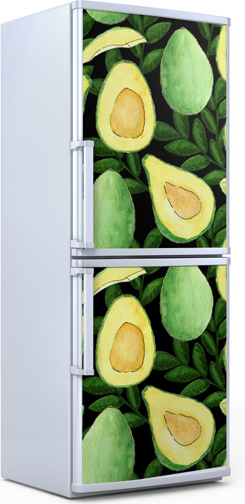 Kühlschrankdekoration 70x180 cm Aufkleber auf dem Kühlschrank - Avocado Früchte