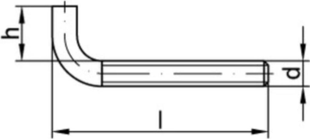 Reyher Ger. Schraubhaken Art. 4E M 5x50 vz (100 Stück)
